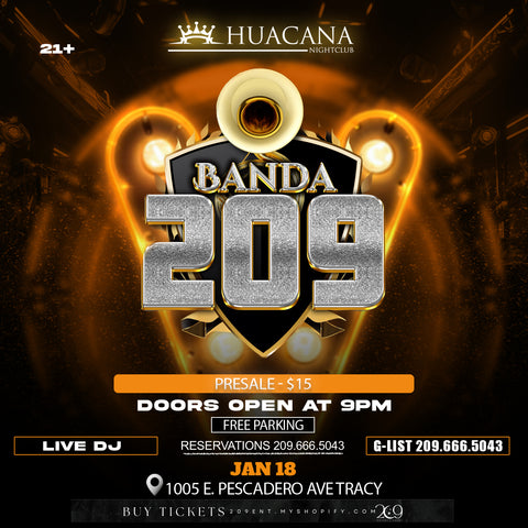 JAN 18- BANDA 209 en HUACANA