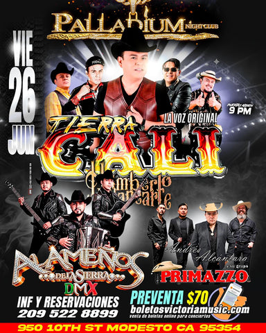 MAY 26- TIERRA CALI @ PALLADIUM